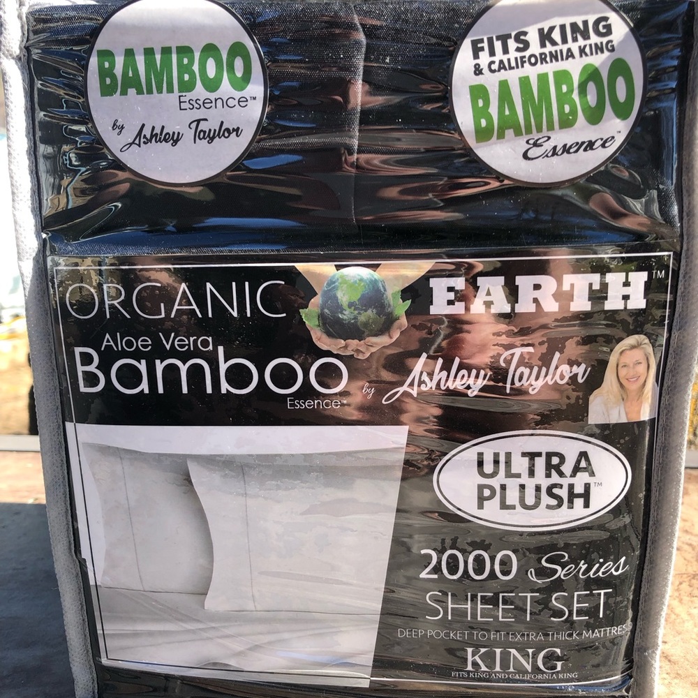 Bed Sheet Set King/Cal King Black